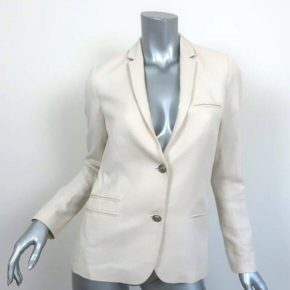 Zadig & Voltaire Jackets & Blazers - Zadig & Voltaire Vedax Bis Ecru Linen-Cotton Jacket EUC